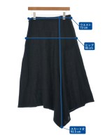 Yohji Yamamoto +NOIR（ヨウジヤマモトプリュスノアール）ロング・マキシ丈スカート 黒 サイズ:2(S位) レディース/2200633418083