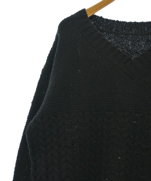 Yohji Yamamoto +NOIR（ヨウジヤマモトプリュスノアール）ニット・セーター 黒 サイズ:2(S位) レディース/2200622989150