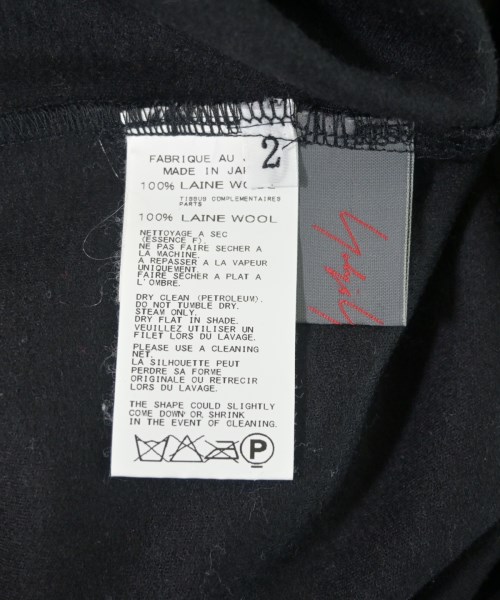 Yohji Yamamoto +NOIR（ヨウジヤマモトプリュスノアール）Tシャツ・カットソー 黒 サイズ:2(S位) レディース/2200623003022