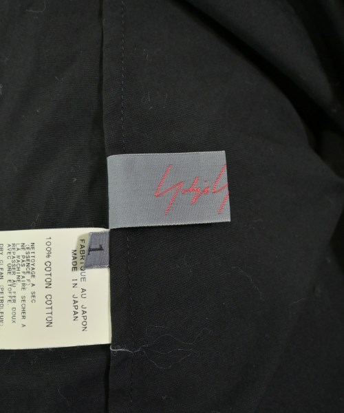 Yohji Yamamoto +NOIR（ヨウジヤマモトプリュスノアール）カジュアルシャツ 黒 サイズ:1(XS位) レディース/2200630207024