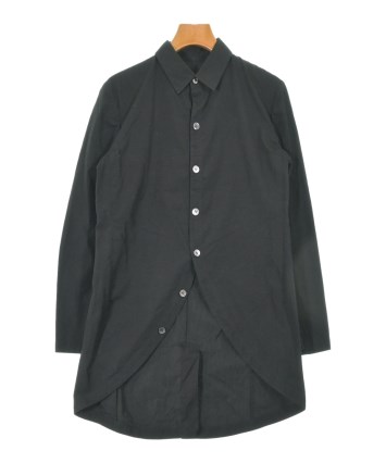 【モード】ヨウジヤマモト プリュスノアール 左右非対称デザイン キュプラ シャツ Yohji Yamamoto +NOIR（ヨウジヤマモトプリュスノアール）カジュアル