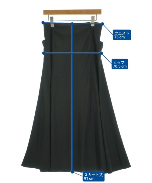 Yohji Yamamoto +NOIR（ヨウジヤマモトプリュスノアール）ロング・マキシ丈スカート 黒 サイズ:3(M位) レディース/2200620410052