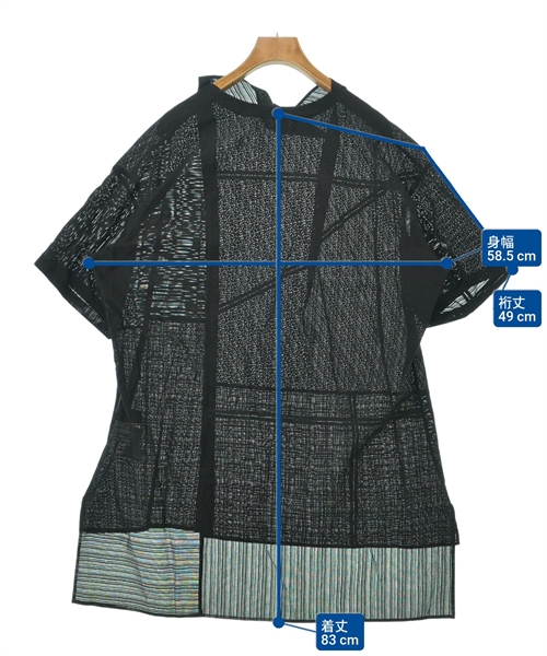 Yohji Yamamoto +NOIR（ヨウジヤマモトプリュスノアール）ブラウス 黒 サイズ:1(XS位) レディース/2200608505091