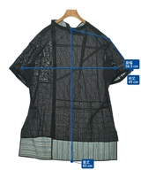 Yohji Yamamoto +NOIR（ヨウジヤマモトプリュスノアール）ブラウス 黒 サイズ:1(XS位) レディース/2200608505091