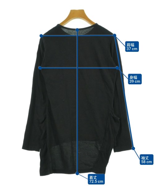 Yohji Yamamoto +NOIR（ヨウジヤマモトプリュスノアール）Tシャツ・カットソー 黒 サイズ:2(S位) レディース/2200614344035