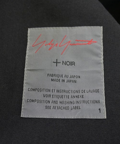 Yohji Yamamoto +NOIR（ヨウジヤマモトプリュスノアール）カジュアルジャケット 黒 サイズ:1(XS位) レディース/2200614711028