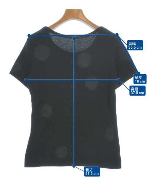 Yohji Yamamoto +NOIR（ヨウジヤマモトプリュスノアール）Tシャツ・カットソー 黒 サイズ:2(S位) レディース/2200611020543