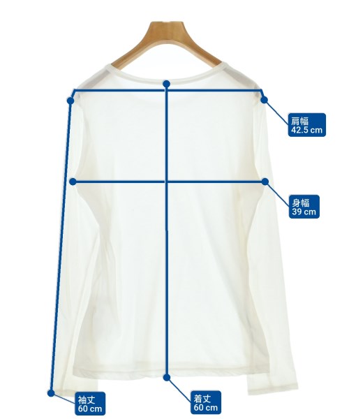 Yohji Yamamoto +NOIR（ヨウジヤマモトプリュスノアール）Tシャツ・カットソー 白 サイズ:2(S位) レディース/2200676210033