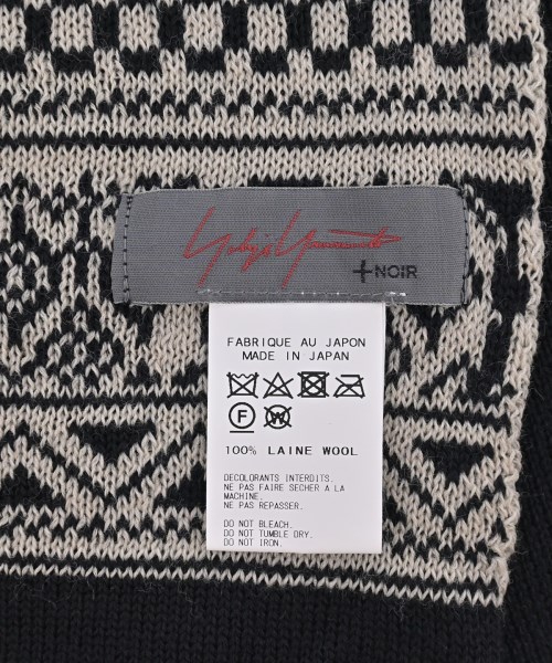 Yohji Yamamoto +NOIR（ヨウジヤマモトプリュスノアール）マフラー 黒 サイズ:- レディース/2200677842547