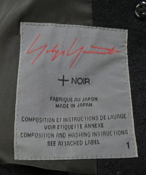 Yohji Yamamoto +NOIR（ヨウジヤマモトプリュスノアール）ピーコート 黒 サイズ:1(XS位) レディース/2200696009013