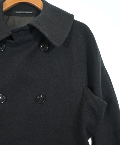Yohji Yamamoto +NOIR（ヨウジヤマモトプリュスノアール）ピーコート 黒 サイズ:1(XS位) レディース/2200696009013