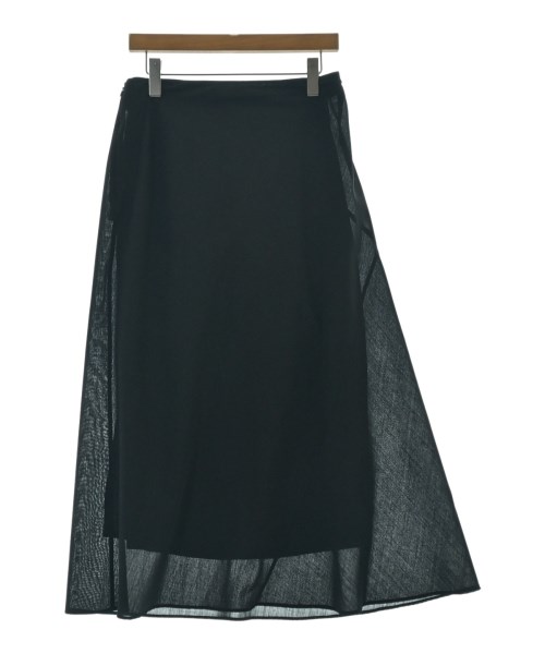 YOHJI YAMAMOTO +NOIR(ヨウジヤマモトプリュスノアール)ロング・マキシ丈スカート 黒 サイズ:4(L位)/2200696290701