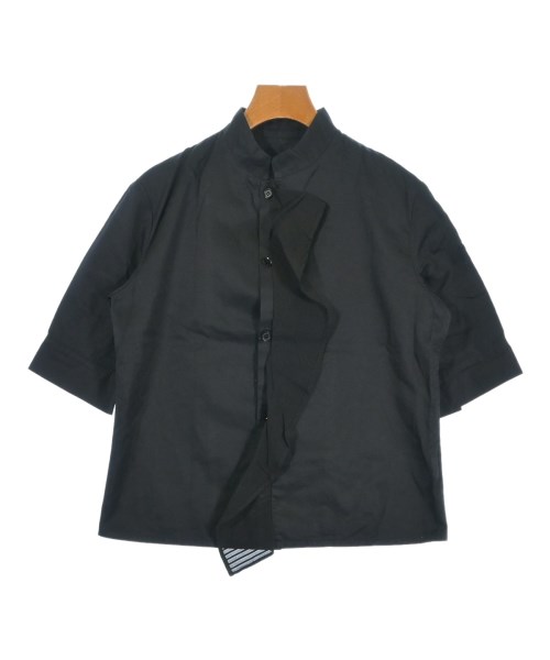 YOHJI YAMAMOTO +NOIR(ヨウジヤマモトプリュスノアール)カジュアルシャツ 黒 サイズ:1(XS位)/2200698202047