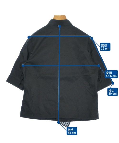 Yohji Yamamoto +NOIR（ヨウジヤマモトプリュスノアール）カジュアルシャツ 黒 サイズ:1(XS位) レディース/2200698202047