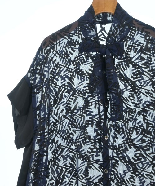 Yohji Yamamoto +NOIR（ヨウジヤマモトプリュスノアール）ブラウス 紺 サイズ:2(S位) レディース/2200698050143