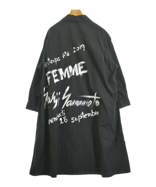Yohji Yamamoto +NOIR（ヨウジヤマモトプリュスノアール）シャツワンピース 黒 サイズ:1(XS位) レディース/2200700587179