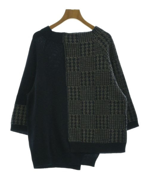 YOHJI YAMAMOTO +NOIR(ヨウジヤマモトプリュスノアール)ニット・セーター 紺 サイズ:2(S位)/2200656714087