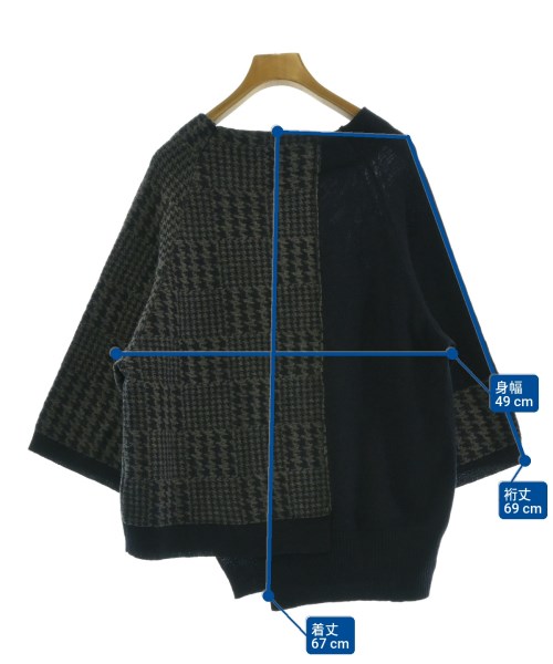 Yohji Yamamoto +NOIR（ヨウジヤマモトプリュスノアール）ニット・セーター 紺 サイズ:2(S位) レディース/2200656714087