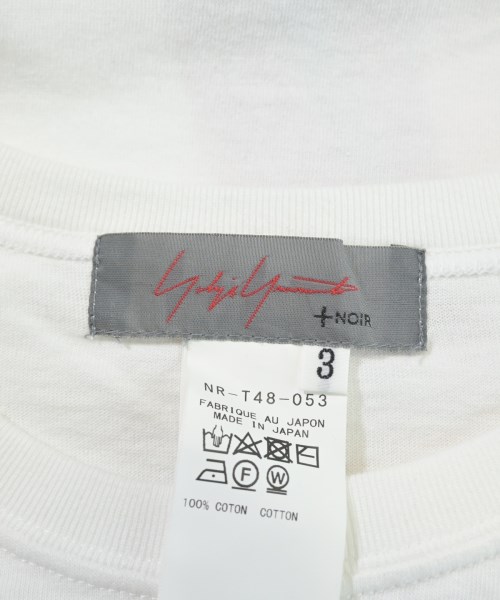 Yohji Yamamoto +NOIR（ヨウジヤマモトプリュスノアール）Tシャツ・カットソー 白 サイズ:3(M位) レディース/2200658095078