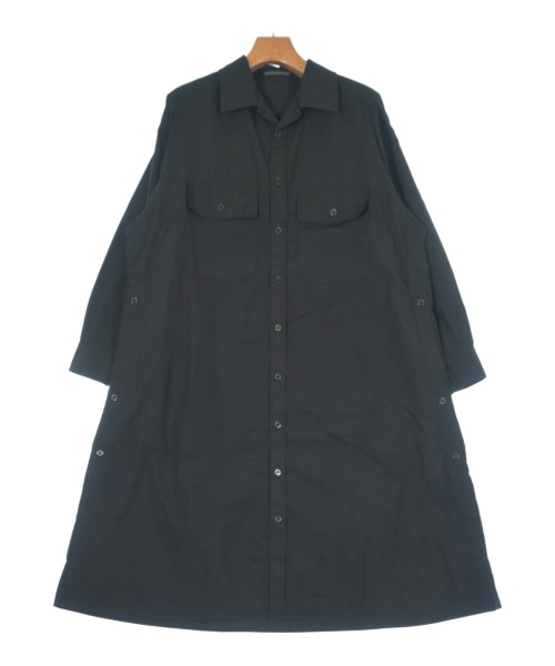 YOHJI YAMAMOTO +NOIR(ヨウジヤマモトプリュスノアール)シャツワンピース 黒 サイズ:1(XS位)/2200661577028