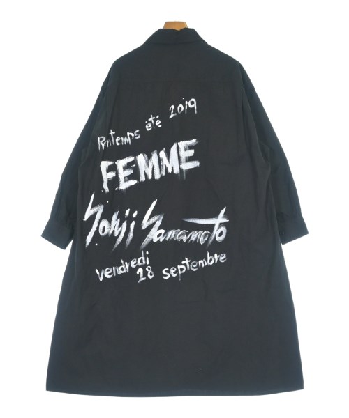 Yohji Yamamoto +NOIR（ヨウジヤマモトプリュスノアール）シャツワンピース 黒 サイズ:1(XS位) レディース/2200661577028