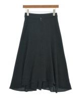 Yohji Yamamoto +NOIR（ヨウジヤマモトプリュスノアール）ロング・マキシ丈スカート 黒 サイズ:1(XS位) レディース/2200709266051