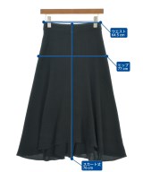 Yohji Yamamoto +NOIR（ヨウジヤマモトプリュスノアール）ロング・マキシ丈スカート 黒 サイズ:1(XS位) レディース/2200709266051