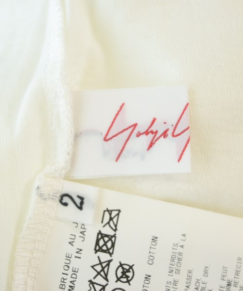 Yohji Yamamoto +NOIR（ヨウジヤマモトプリュスノアール）Tシャツ・カットソー 白 サイズ:2(S位) レディース/2200714530079