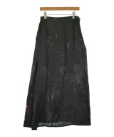 Yohji Yamamoto +NOIR（ヨウジヤマモトプリュスノアール）ロング・マキシ丈スカート 黒 サイズ:3(M位) レディース/2200718547066