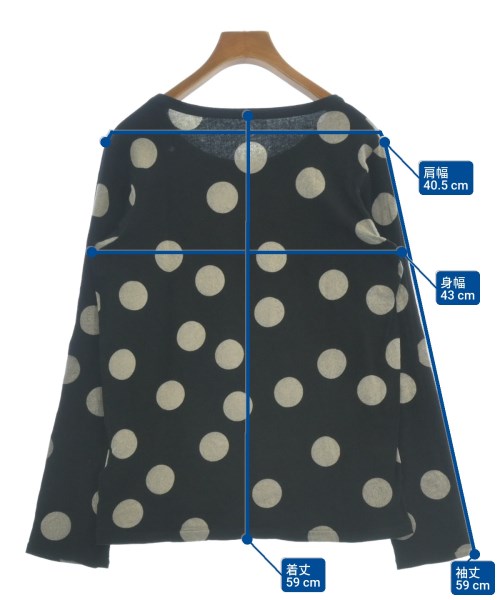 Yohji Yamamoto +NOIR（ヨウジヤマモトプリュスノアール）Tシャツ・カットソー 黒 サイズ:2(S位) レディース/2200637854030