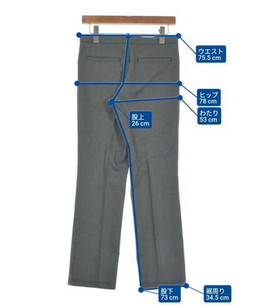 Yohji Yamamoto +NOIR（ヨウジヤマモトプリュスノアール）スラックス グレー サイズ:2(S位) レディース/2200646819136