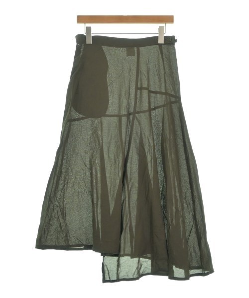YOHJI YAMAMOTO +NOIR(ヨウジヤマモトプリュスノアール)ロング・マキシ丈スカート カーキ サイズ:1(XS位)/2200653075235