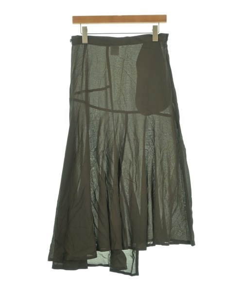 Yohji Yamamoto +NOIR（ヨウジヤマモトプリュスノアール）ロング・マキシ丈スカート カーキ サイズ:1(XS位) レディース/2200653075235