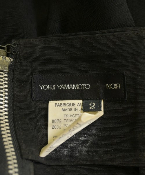 Yohji Yamamoto +NOIR（ヨウジヤマモトプリュスノアール）ひざ丈スカート 黒 サイズ:2(S位) レディース/2200708222126