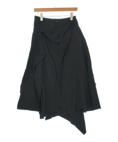 YOHJI YAMAMOTO +NOIR(ヨウジヤマモトプリュスノアール)ロング・マキシ丈スカート 黒 サイズ:1(XS位)/2200661833193