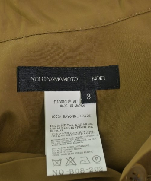 Yohji Yamamoto +NOIR（ヨウジヤマモトプリュスノアール）カジュアルシャツ 茶 サイズ:3(M位) レディース/2200735008076