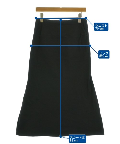 Yohji Yamamoto +NOIR（ヨウジヤマモトプリュスノアール）ロング・マキシ丈スカート 黒 サイズ:2(S位) レディース/2200725719159