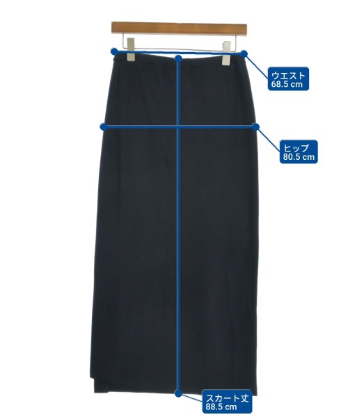 RAGNE KIKAS for Yohji Yamamoto（ラグネキカスフォーヨウジヤマモト）ロング・マキシ丈スカート 紺 サイズ:1(XS位) レディース/2200727017062