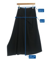 Yohji Yamamoto +NOIR（ヨウジヤマモトプリュスノアール）ロング・マキシ丈スカート 黒 サイズ:2(S位) レディース/2200728771055