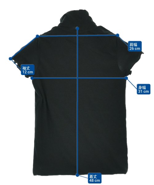 Yohji Yamamoto +NOIR（ヨウジヤマモトプリュスノアール）Tシャツ・カットソー 黒 サイズ:3(M位) レディース/2200679738015