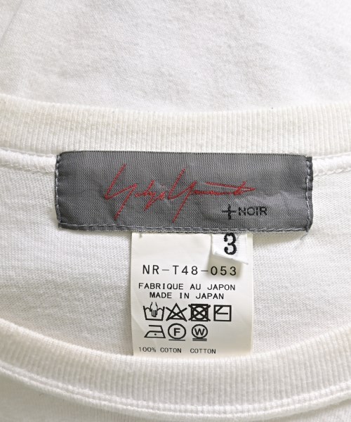 Yohji Yamamoto +NOIR（ヨウジヤマモトプリュスノアール）Tシャツ・カットソー 白 サイズ:3(M位) レディース/2200685672037