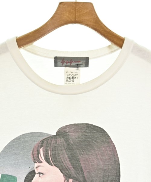 Yohji Yamamoto +NOIR（ヨウジヤマモトプリュスノアール）Tシャツ・カットソー 白 サイズ:3(M位) レディース/2200685672037