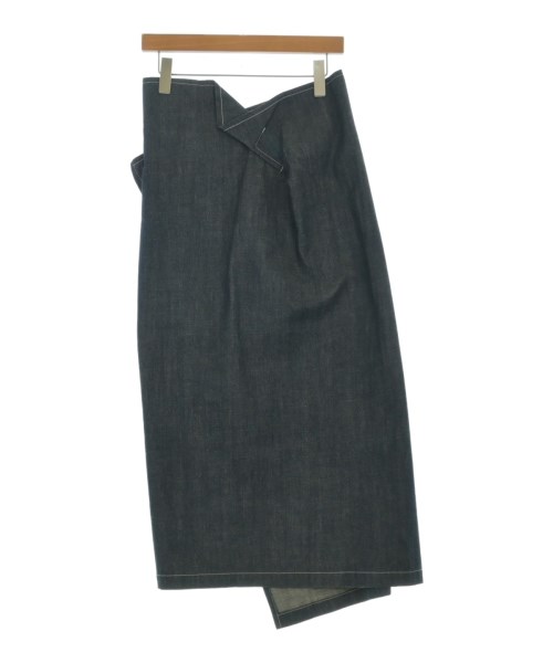 Yohji Yamamoto +NOIR（ヨウジヤマモトプリュスノアール）ロング・マキシ丈スカート 紺 サイズ:2(S位) レディース/2200681315037