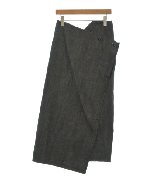 YOHJI YAMAMOTO +NOIR(ヨウジヤマモトプリュスノアール)ロング・マキシ丈スカート 黒 サイズ:2(S位)/2200681315044