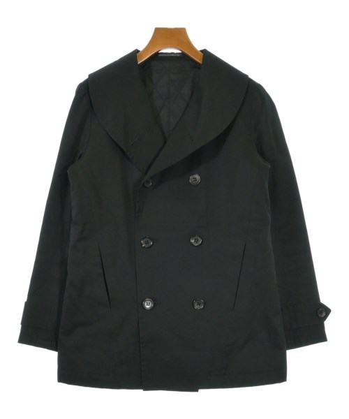 YOHJI YAMAMOTO +NOIR(ヨウジヤマモトプリュスノアール)ピーコート 黒 サイズ:1(XS位)/2200692136058