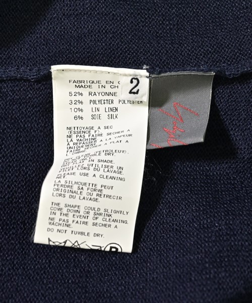 Yohji Yamamoto +NOIR（ヨウジヤマモトプリュスノアール）カーディガン 紺 サイズ:2(S位) レディース/2200686665021