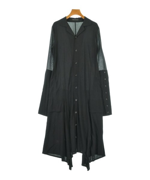 YOHJI YAMAMOTO +NOIR(ヨウジヤマモトプリュスノアール)シャツワンピース 黒 サイズ:1(XS位)/2200685686058