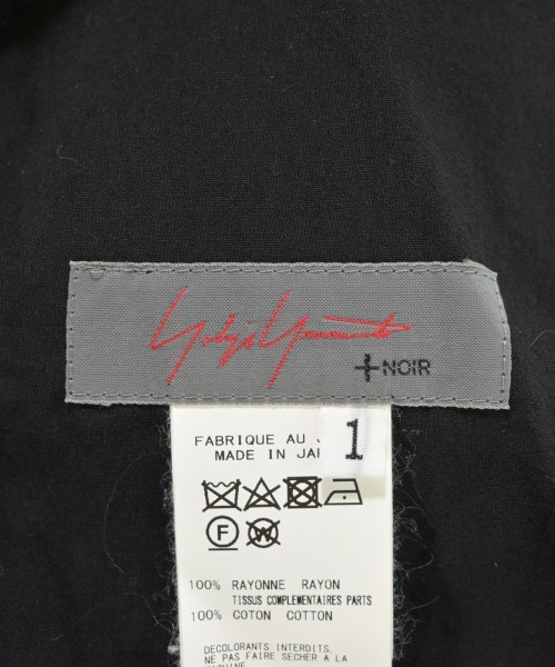 Yohji Yamamoto +NOIR（ヨウジヤマモトプリュスノアール）シャツワンピース 黒 サイズ:1(XS位) レディース/2200685686058