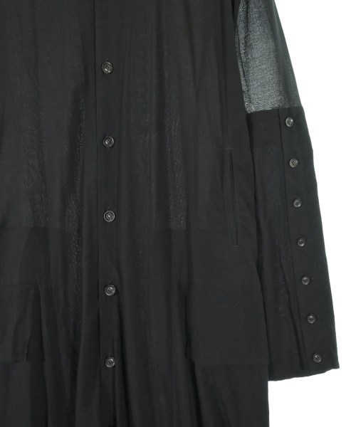 Yohji Yamamoto +NOIR（ヨウジヤマモトプリュスノアール）シャツワンピース 黒 サイズ:1(XS位) レディース/2200685686058