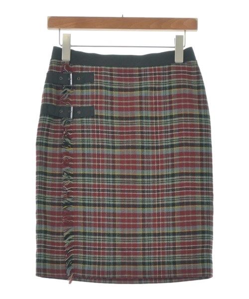 Jean Paul GAULTIER FEMME(ジャンポールゴルチエフェム)ひざ丈スカート 赤 サイズ:38(S位)/2200661906026